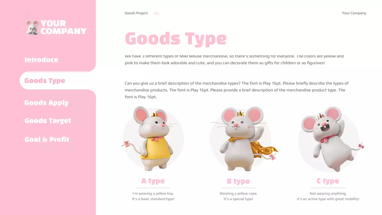 Pink Cute Company Presentation