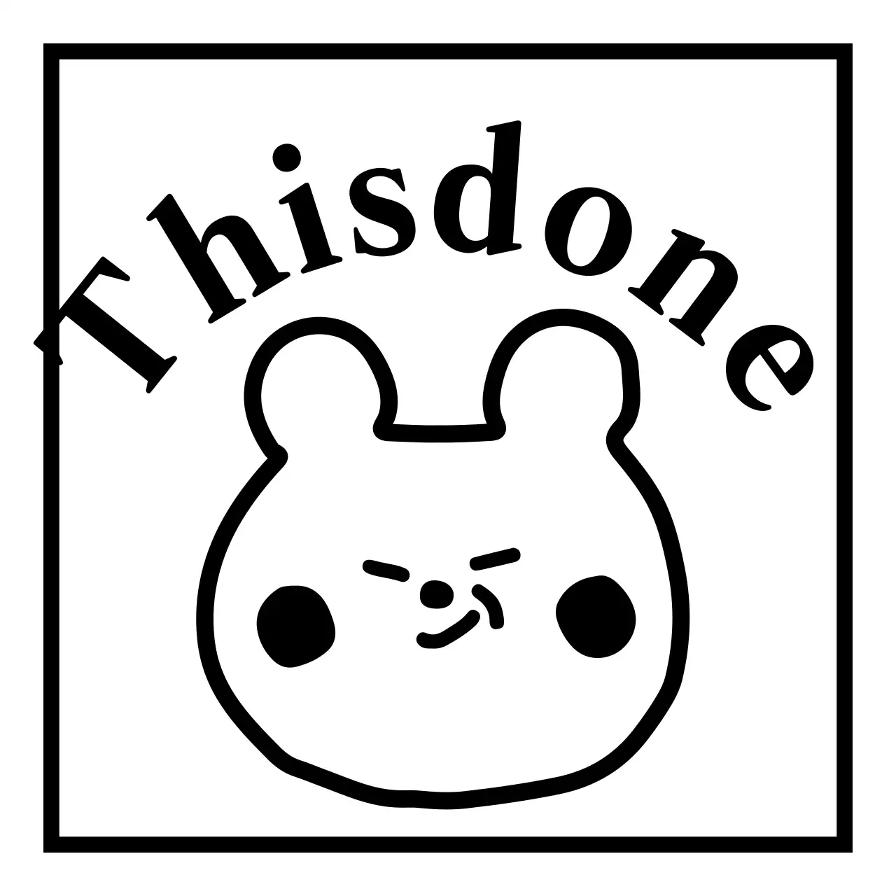 Merchandise with black, confidence-boosting phrases and cute teddy bear illustrations.