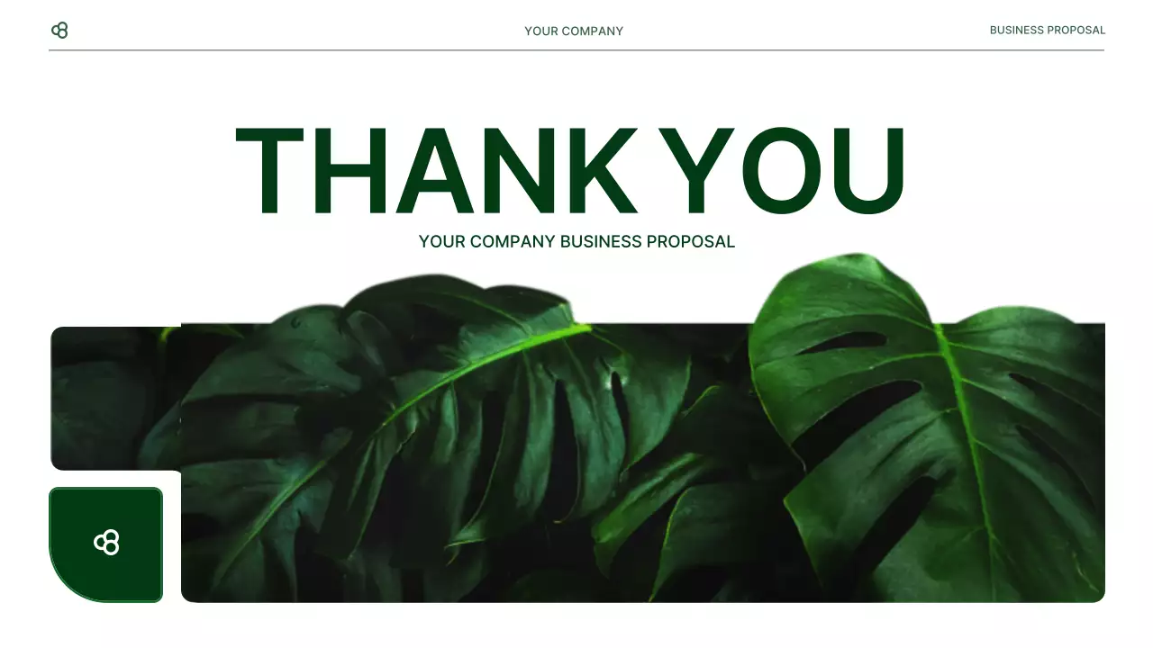 Green Minimal Business Proposal Presentation