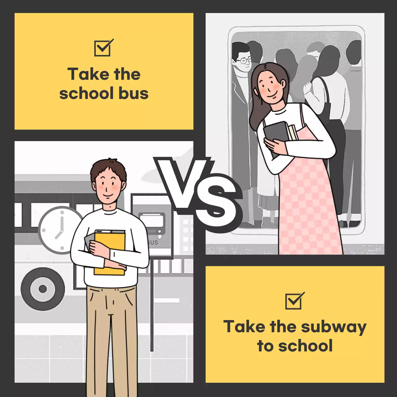 Yellow Simple School Guide Social Media Post