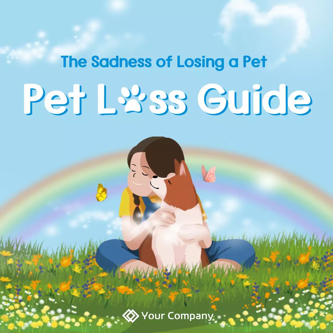 Blue Minimal Pet Guide Instagram Carousel