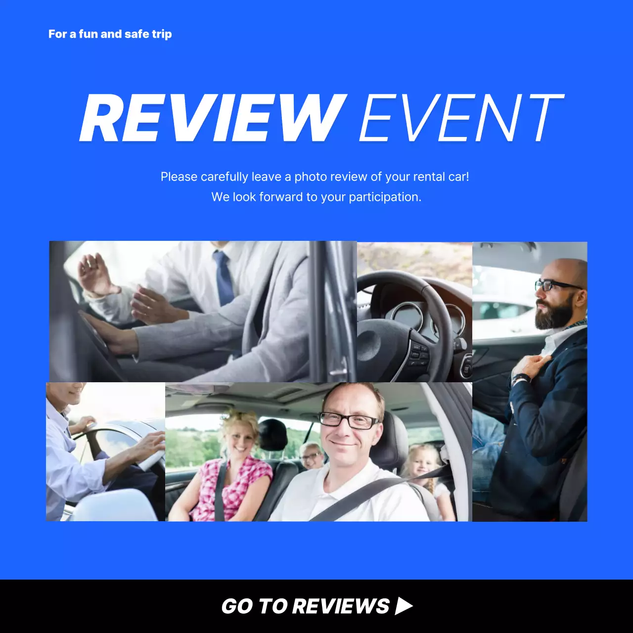 Blue Modern Car Promotion Instagram Carousel