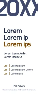 Estilo simples em azul-marinho e castanho Informações para a Conferência de outono