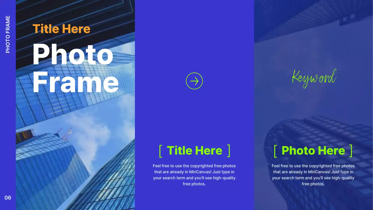 파랑과 주황색의 심플한 설득을 위한 비즈니스 제안서