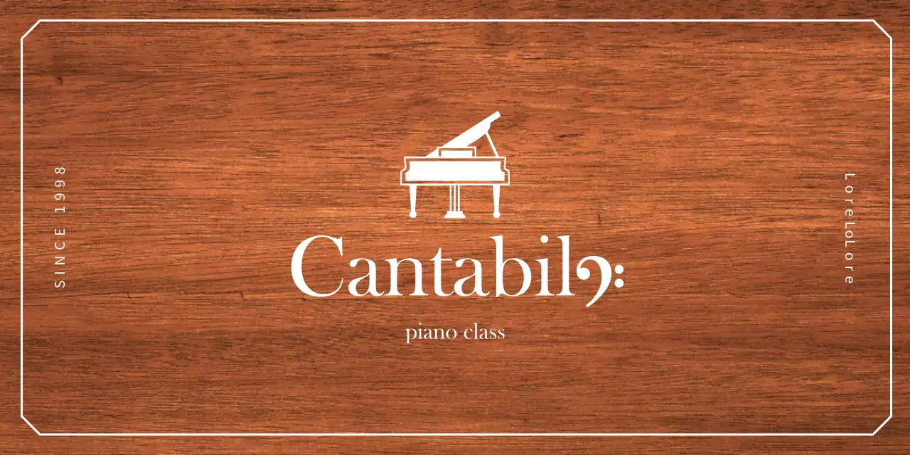 Simple piano instrument school design with white piano icon