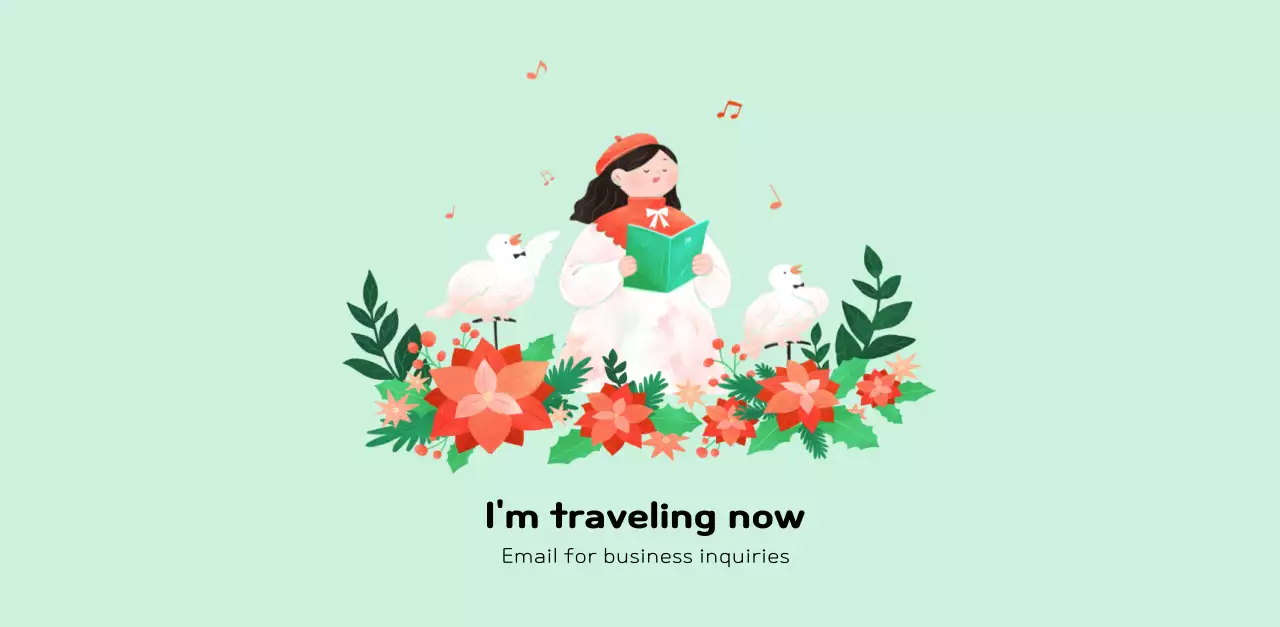 New Year's calendar with a warm, illustrated feel