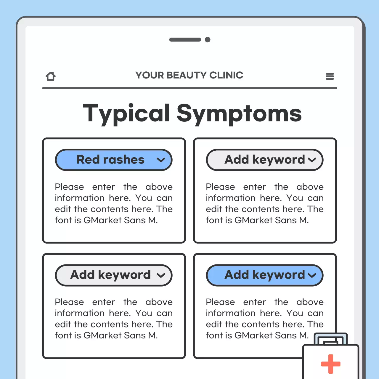 Blue Simple Medical News Announcement Instagram Carousel