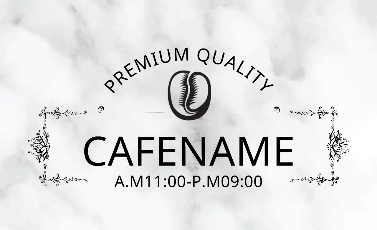 White Elegant Café Advertisement Banner