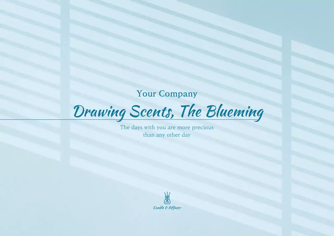 Blue Minimal Product Guideline Poster