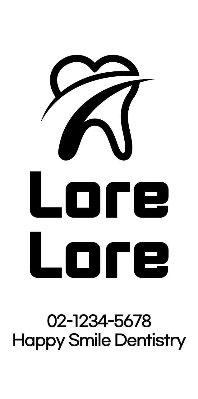 Simple and clean dental symbol logo style for informing and promoting dental information