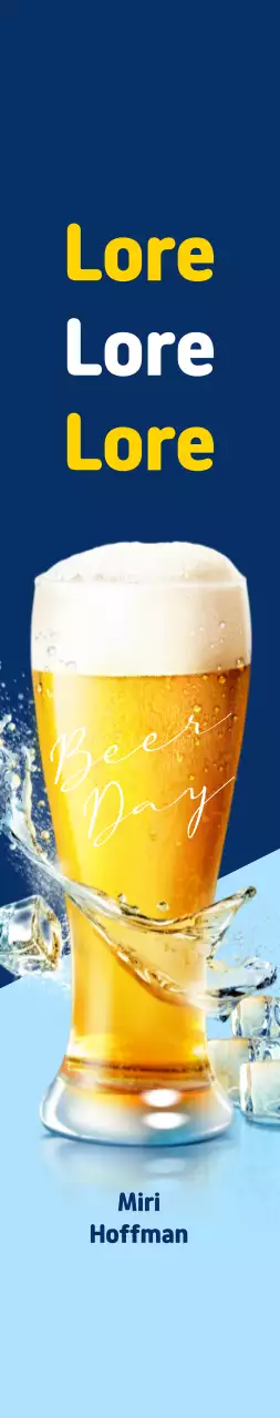 Promosi besar bir Hof dengan latar belakang biru