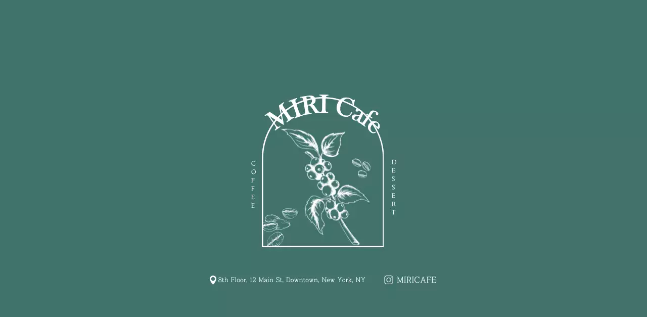 Cafe calendar with drink of the month recommendations