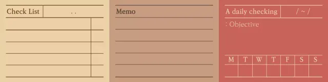 Mẫu ý tưởng notepad gọn gàng với màu sắc ấm áp
