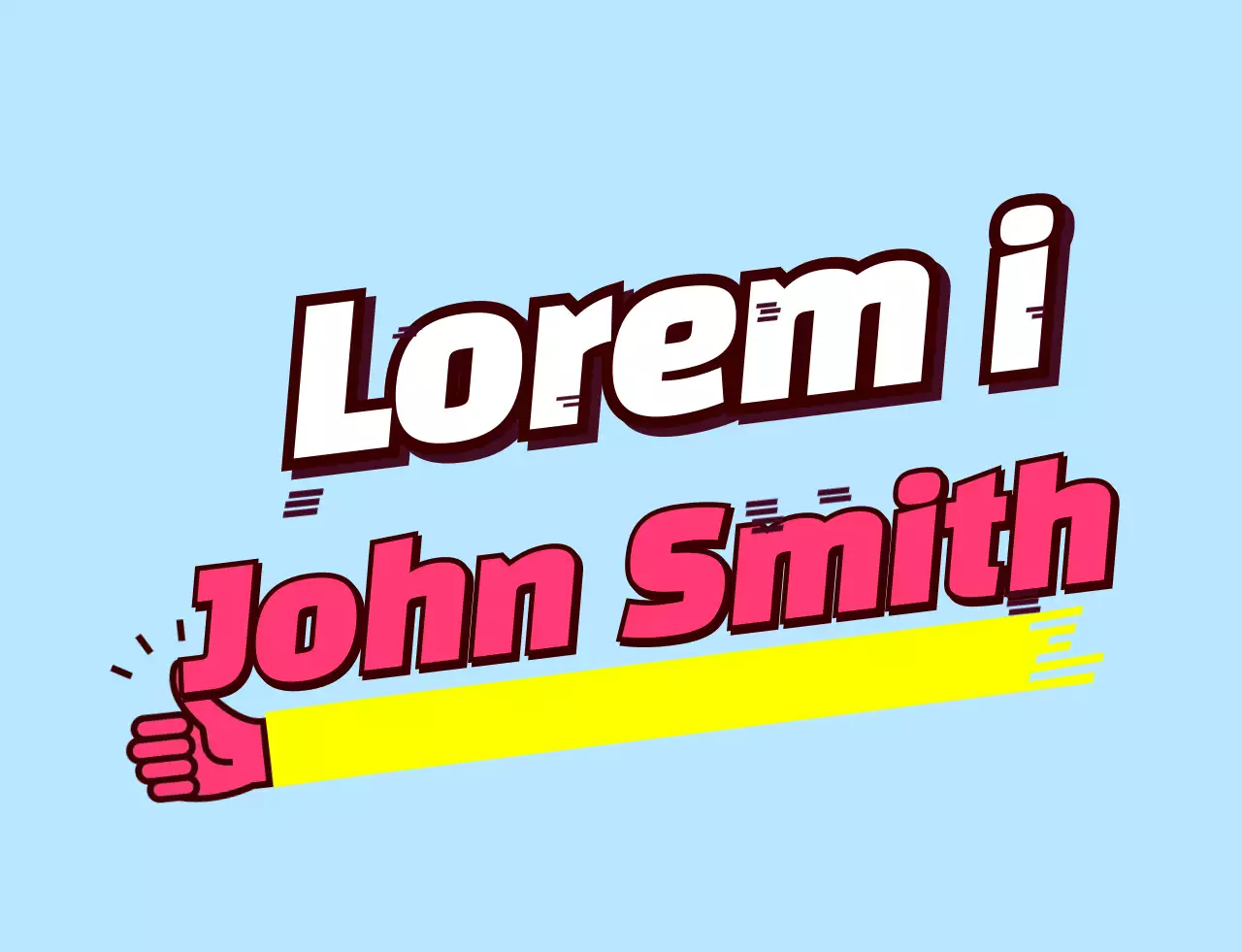 Pink and yellow slanted text school group t-shirt