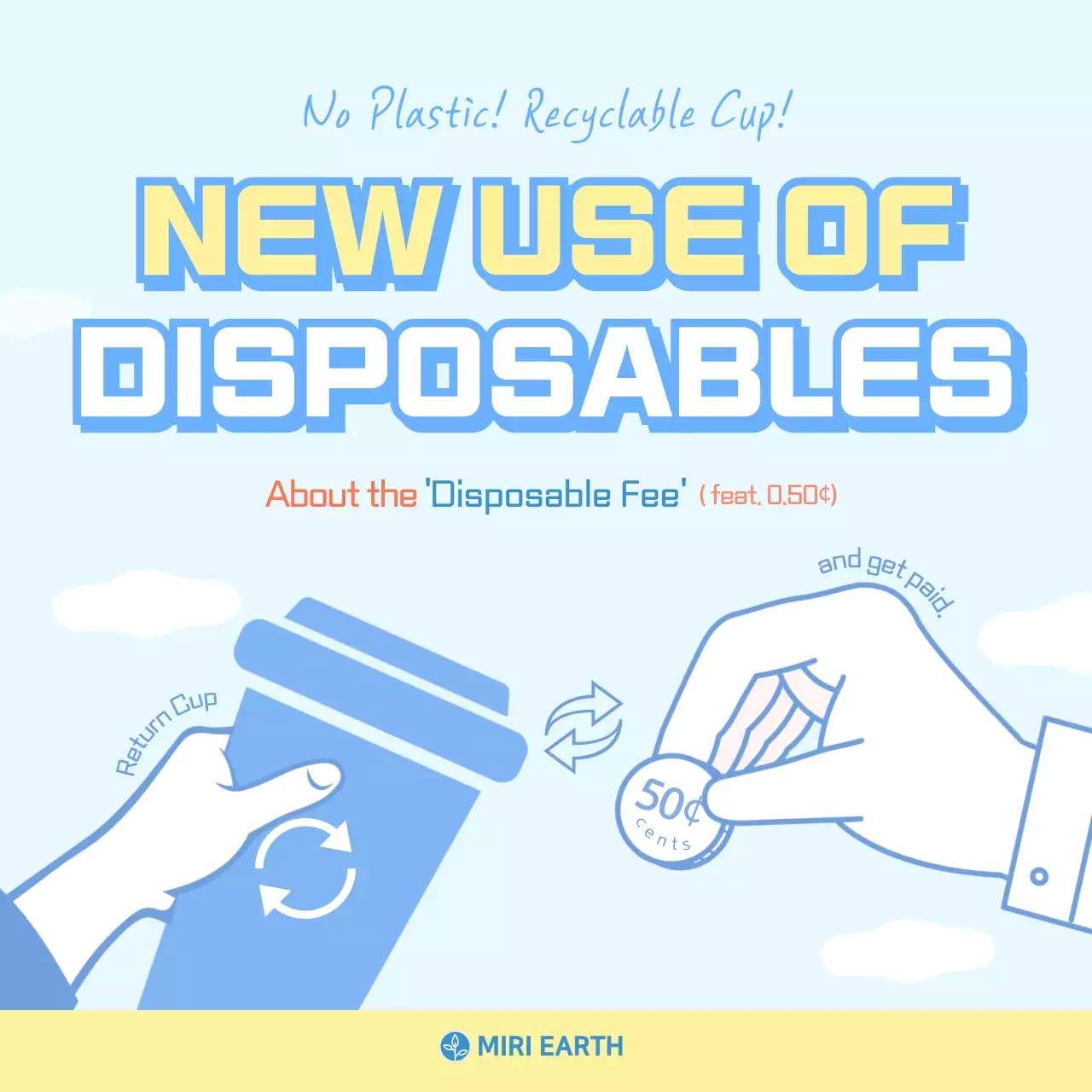 Blue Modern Recycling Promotion Instagram Carousel