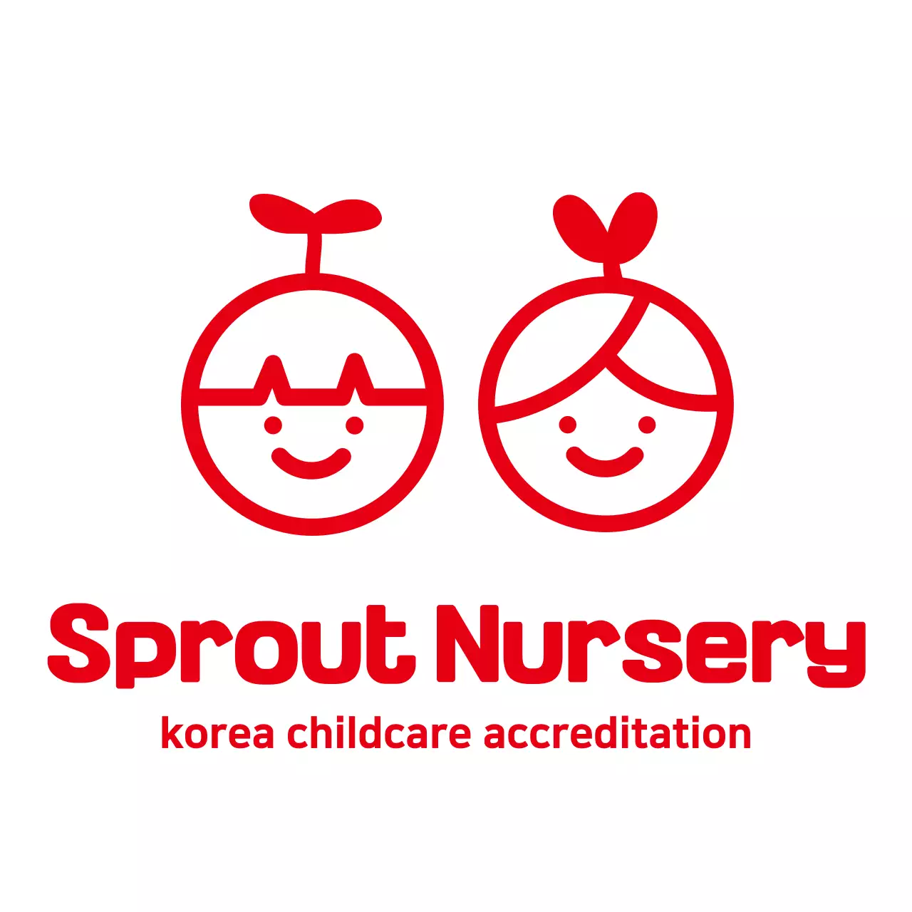 Simple and clean child illustration logo style daycare center