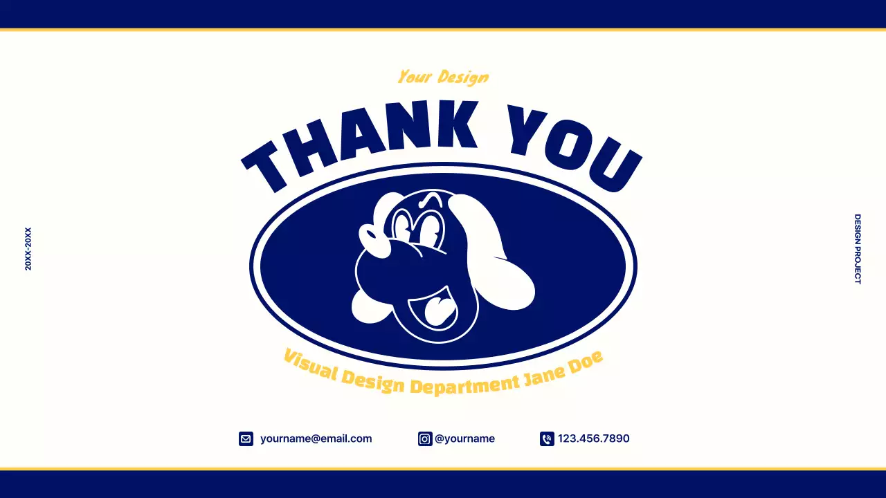 Blue Retro Design Portfolio Presentation