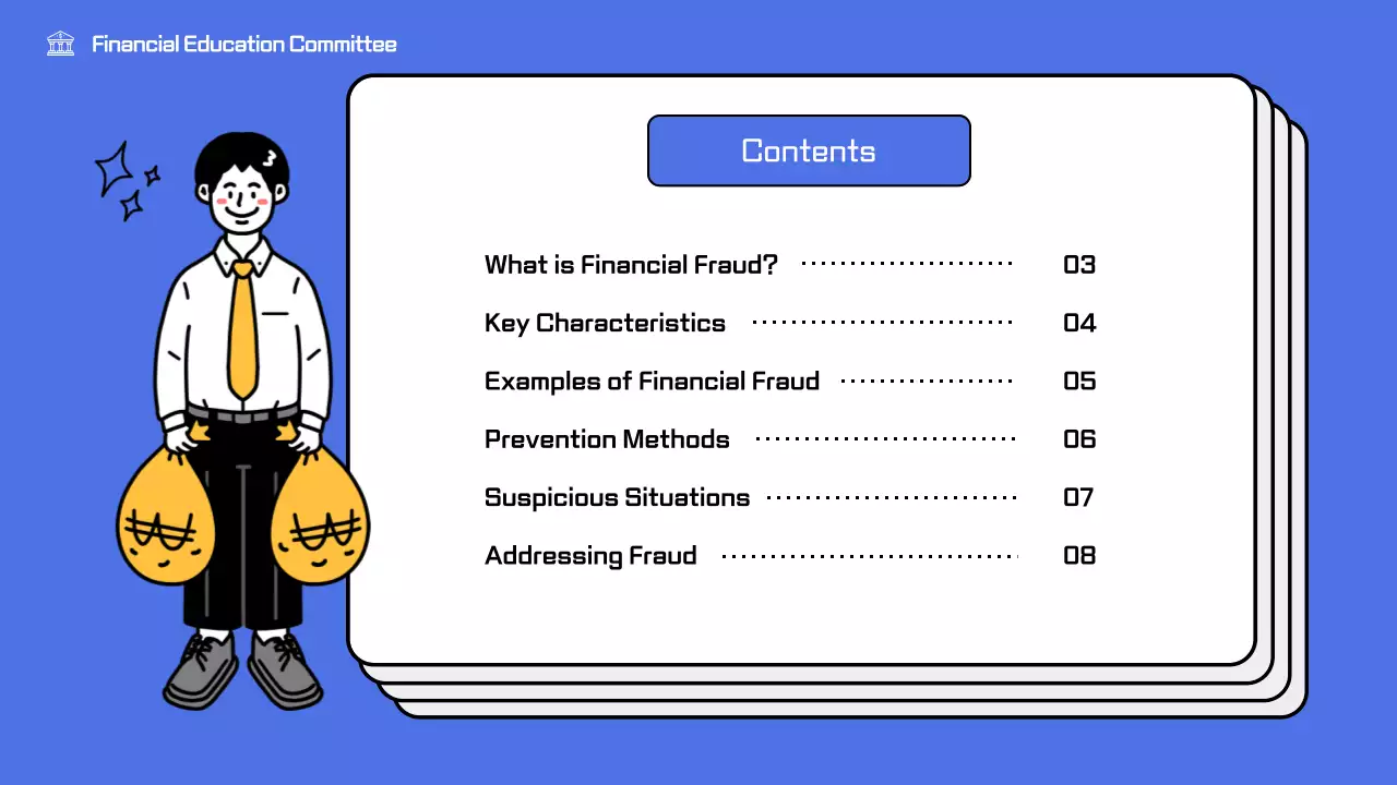 Blue Modern Finance Course Presentation