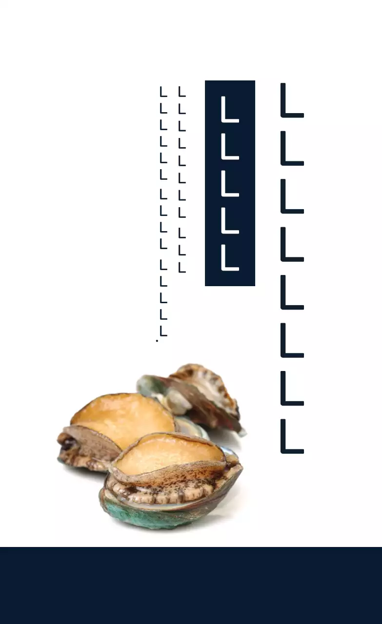 Nhãn bao bì bộ quà tặng bào ngư hình ảnh màu xanh hải quân