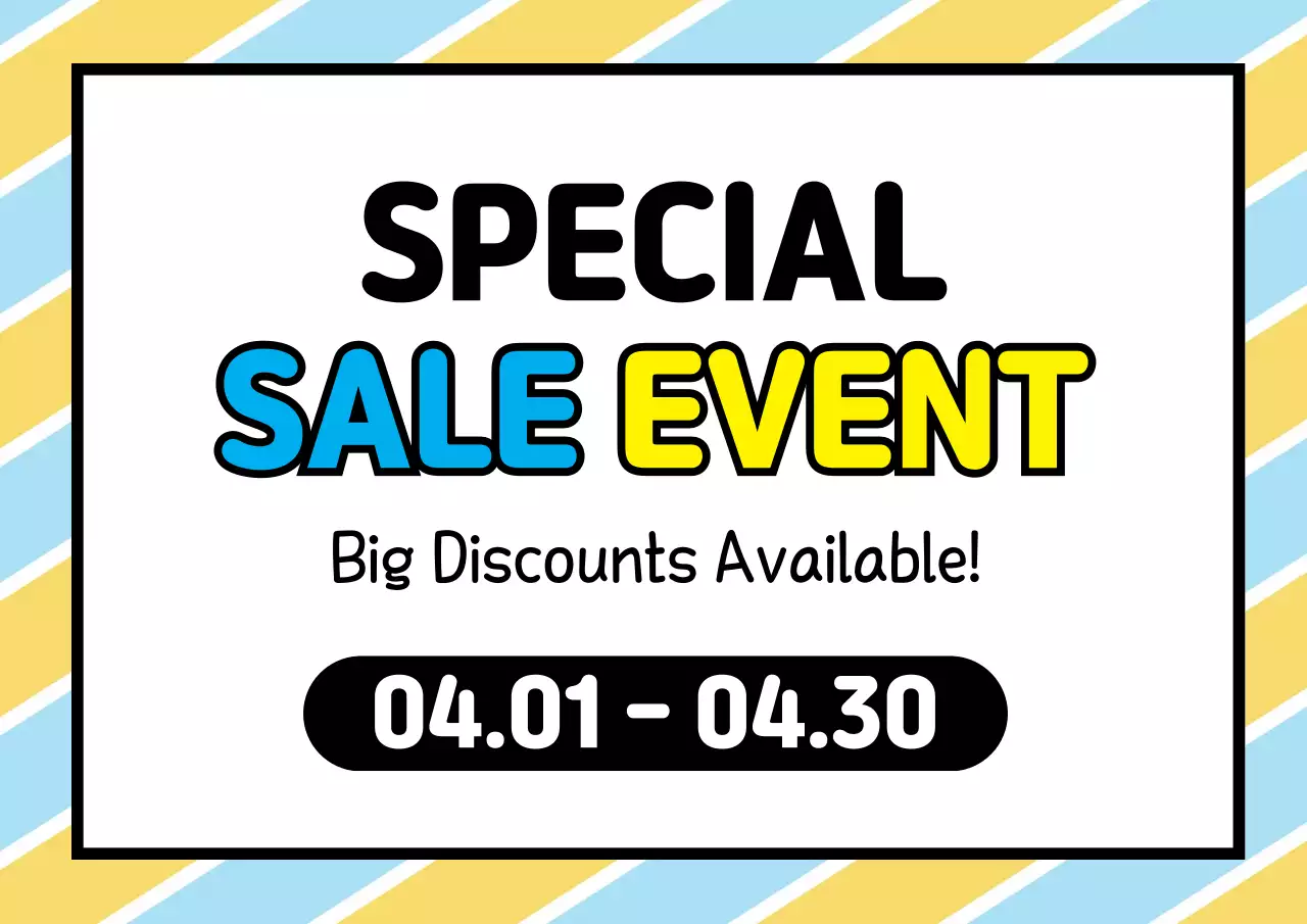 Yellow Bold Sale Promotion Poster