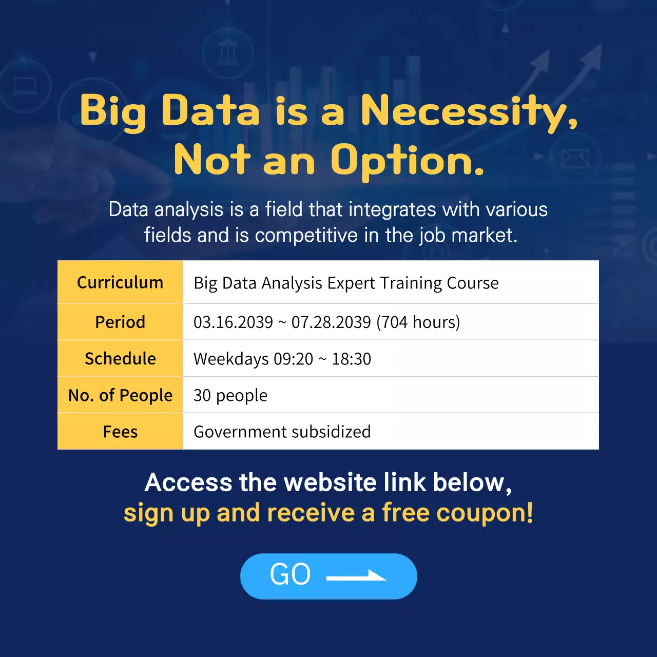 Blue Modern Data Promotion Instagram Carousel