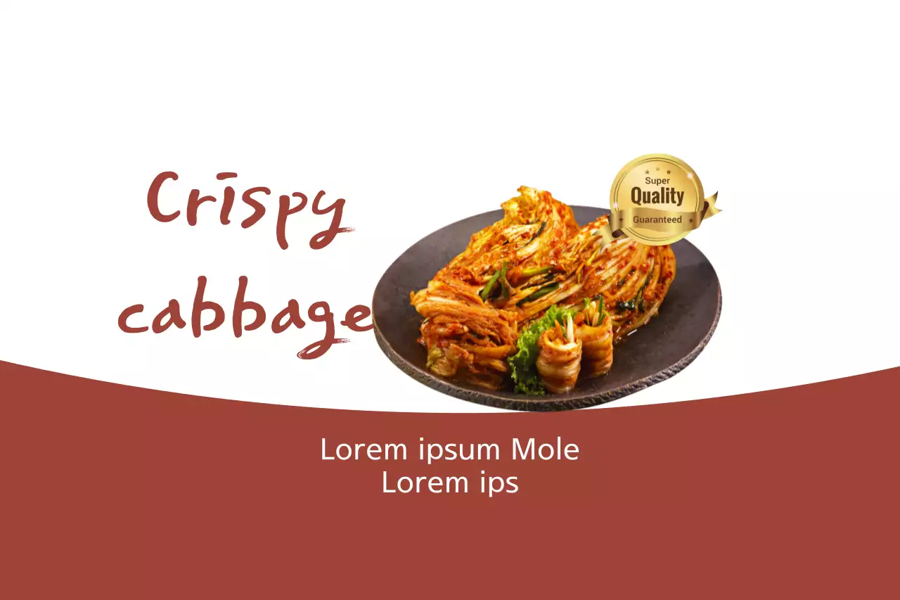 Brown Simple Food Promotion Banner