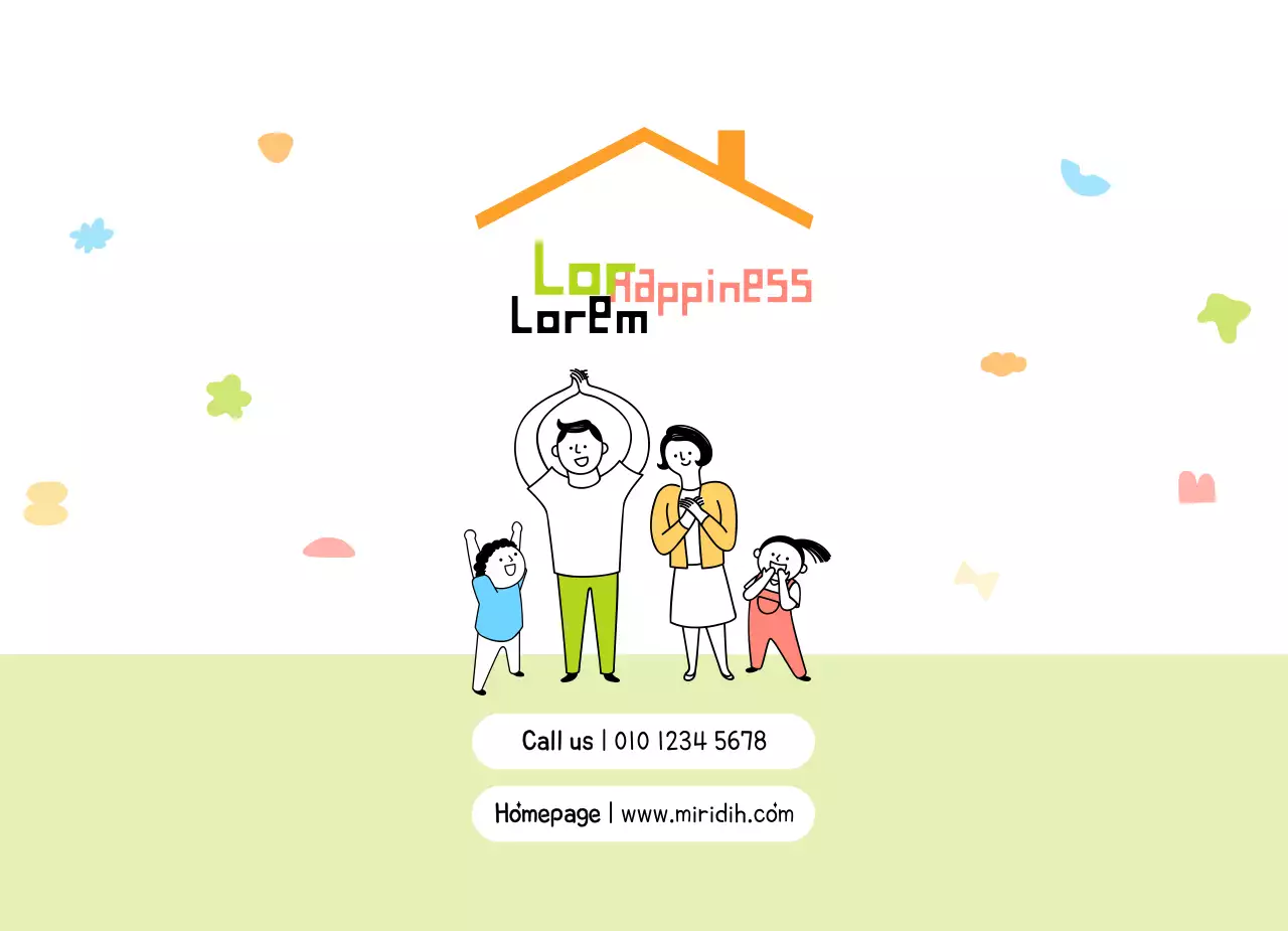 Ilustrasi keluarga berwarna pastel dalam berbagai warna Pusat Kesejahteraan