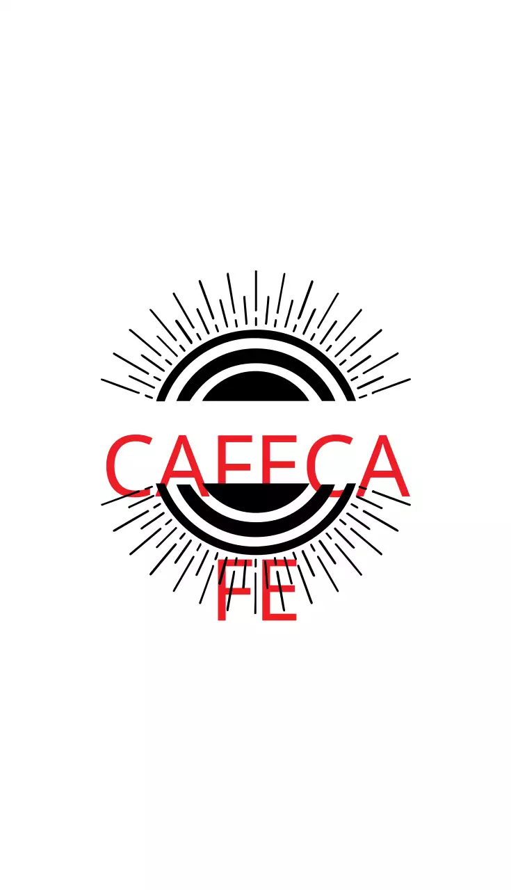 Kartu Nama Kafe Modern Merah