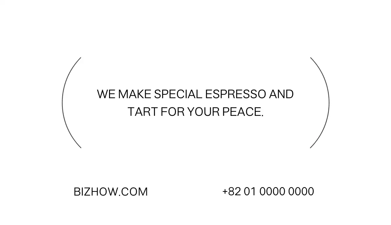 Kartu nama dalam bahasa Inggris dengan warna aksen yang berani