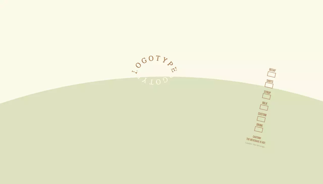 Yellow Green Round Lettering