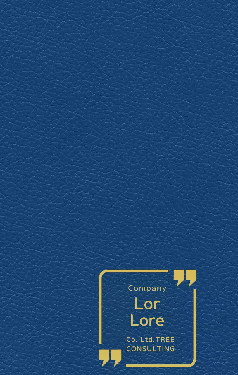 Company diary with consulting company shapes