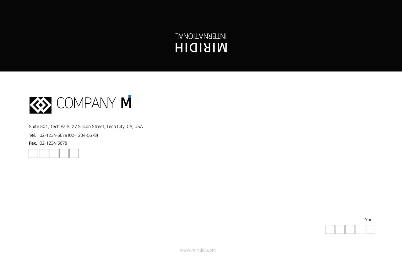 Jaket perusahaan modern sederhana berwarna hitam amplop kecil