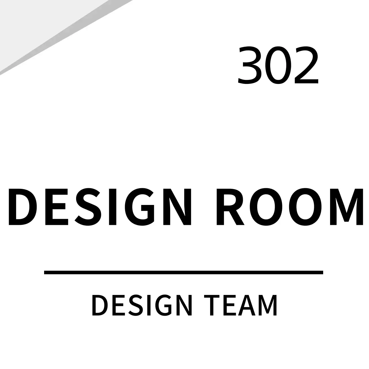 White clean graphic company sign