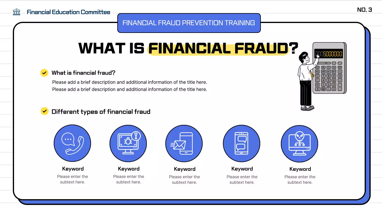 Blue Modern Finance Course Presentation