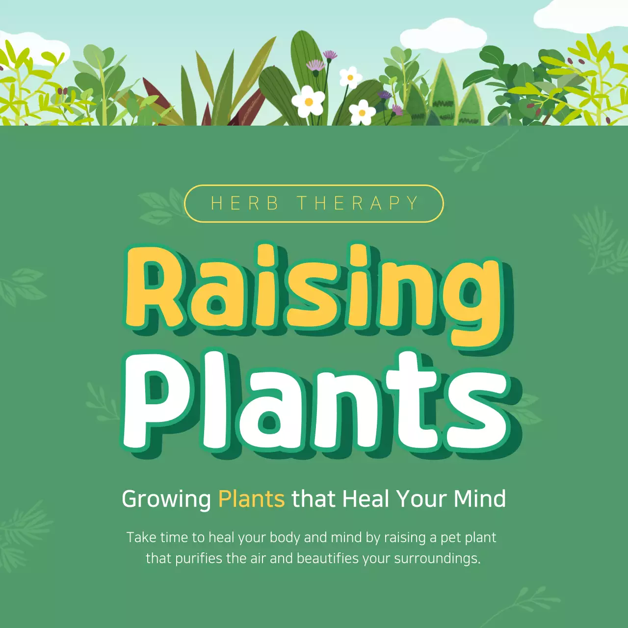 Green Nature Herb Promotion Instagram Carousel