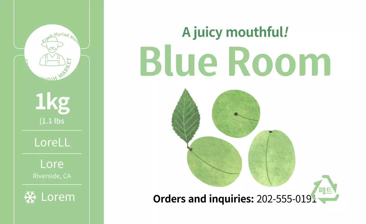 Summer produce plum illustration simple stickers by color