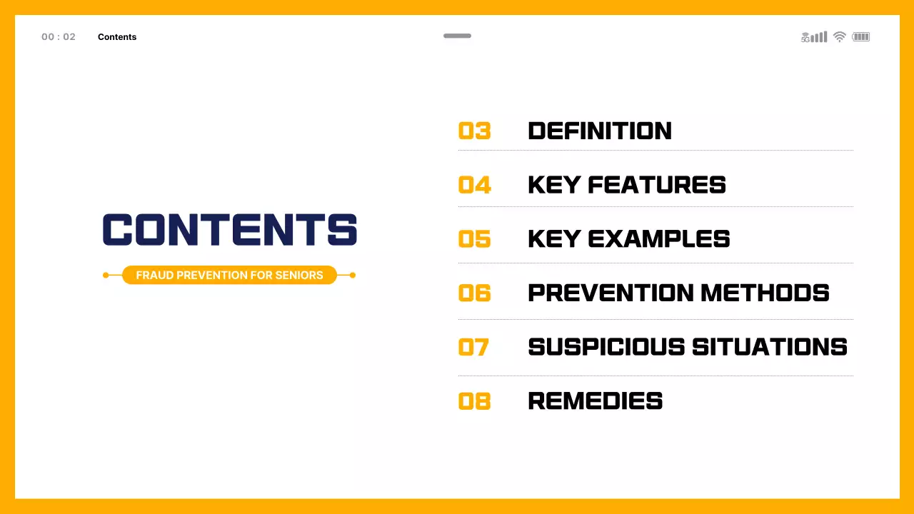 Financial Fraud Education Theme with Mobile Template