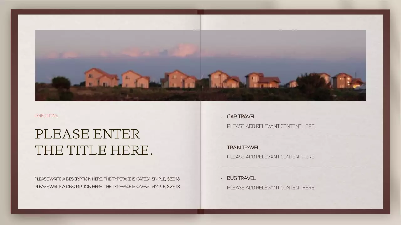 Brown Elegant Sunrise Guide Presentation