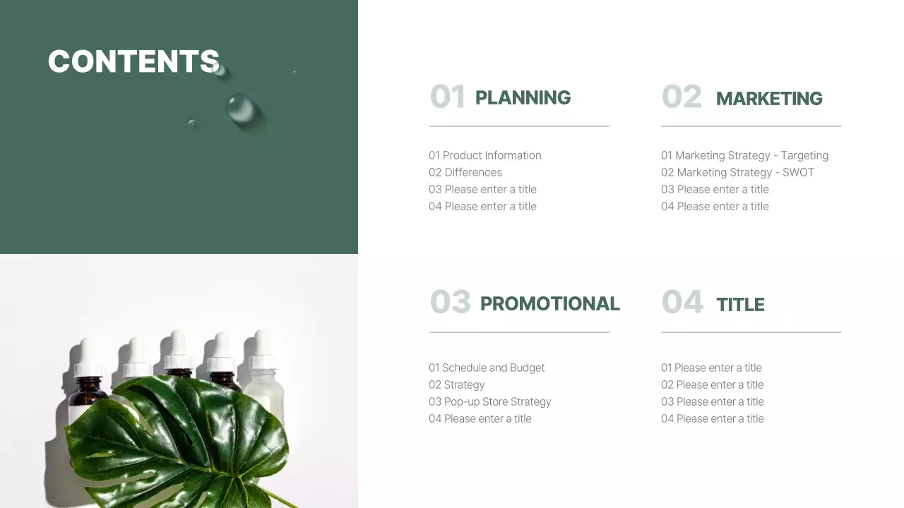 Green Modern Skincare Promotion Presentation