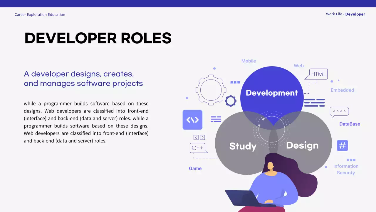 Blue Modern Career Presentation