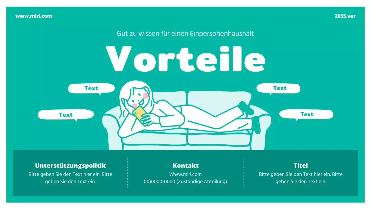 Zustand und Zukunft des niedlichen, mintfarbenen Einzelhauses