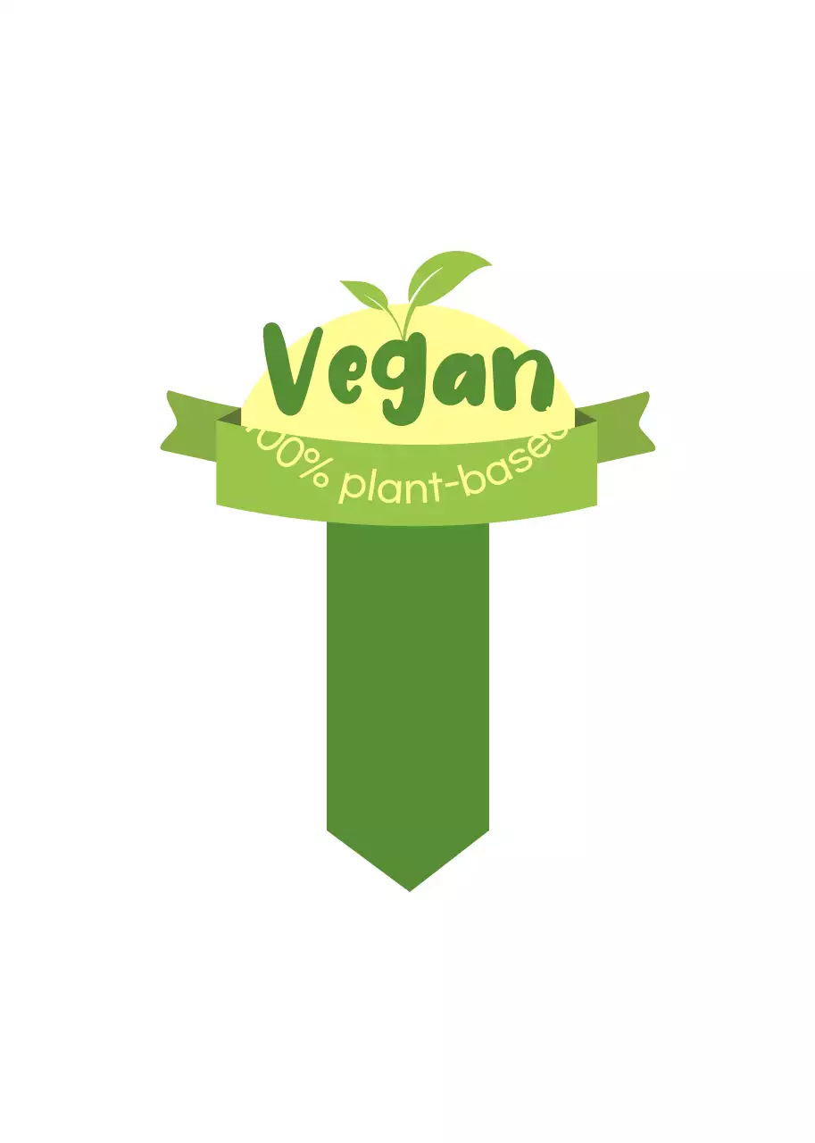 Vegan ingredient guide with a cute chartreuse and green concept