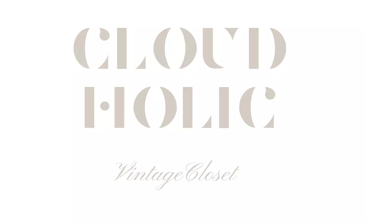 Promote a high-end, simple clothing store with white and gray text