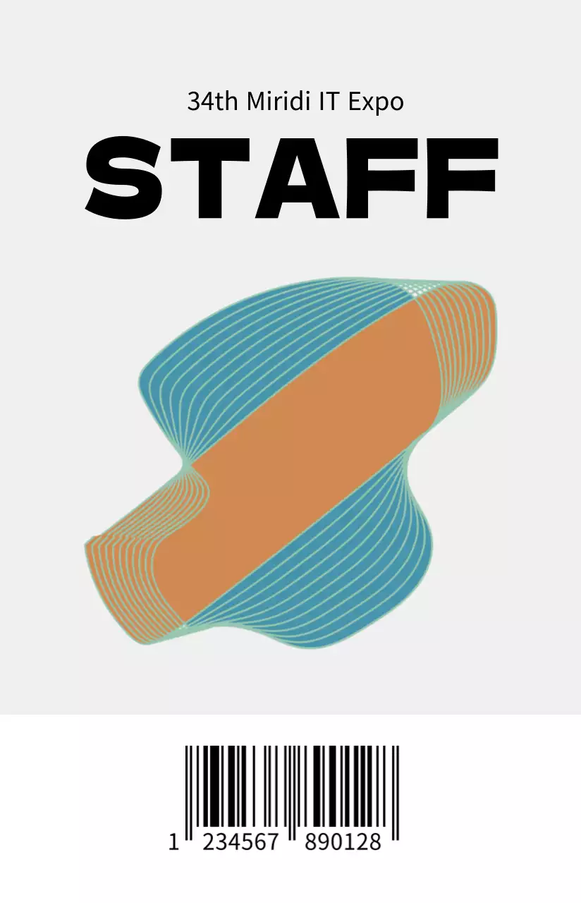 Geometric Shapes Staff Card