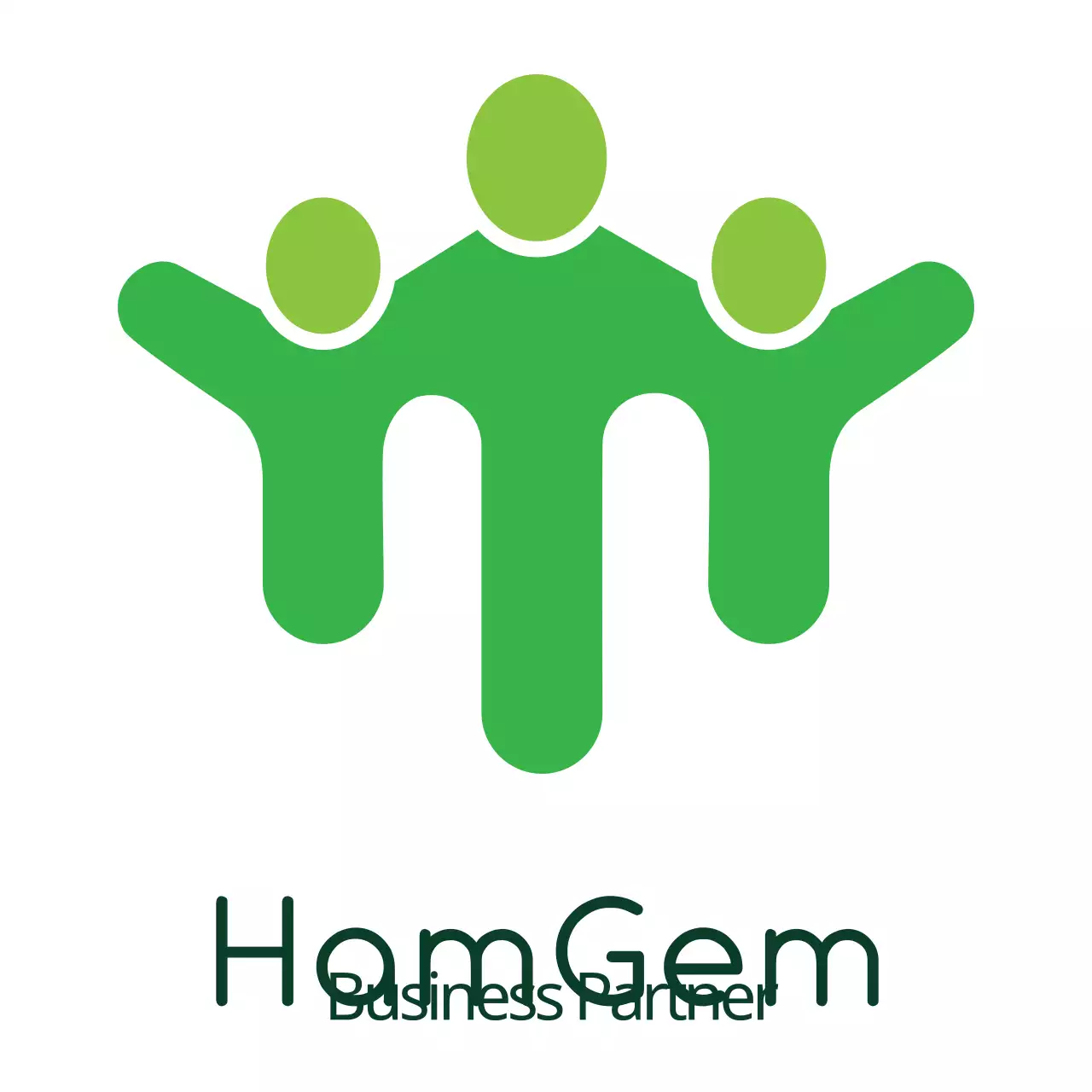 Green Minimal Business Card Logo