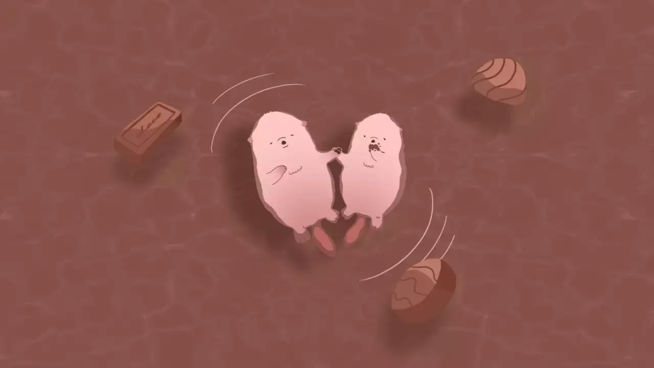 Wallpaper Undangan Animasi Minimal Coklat