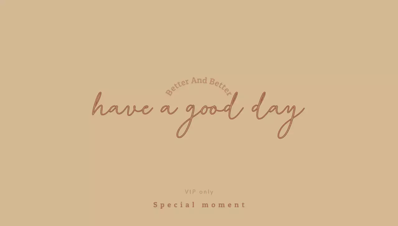 For branded, VIP-only letters with beige, luxurious handwriting