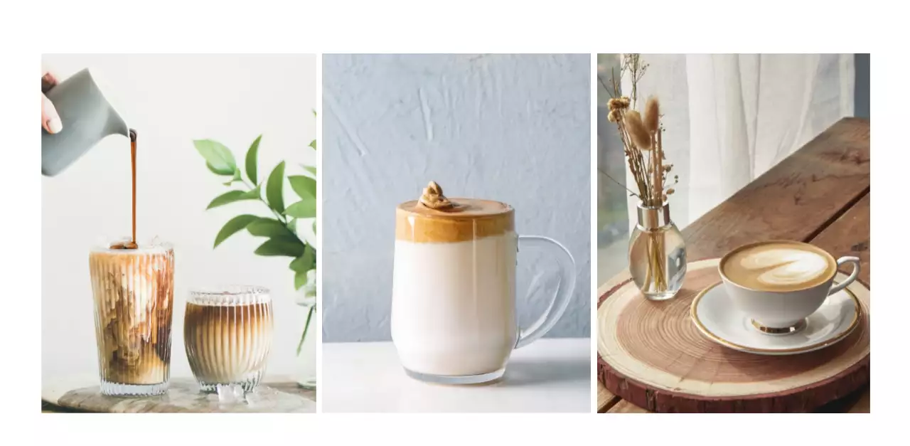 Simple, modern style cafe calendar