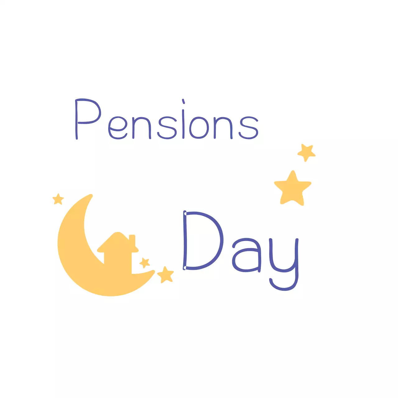 Logo thông báo lương hưu tối thiểu màu vàng