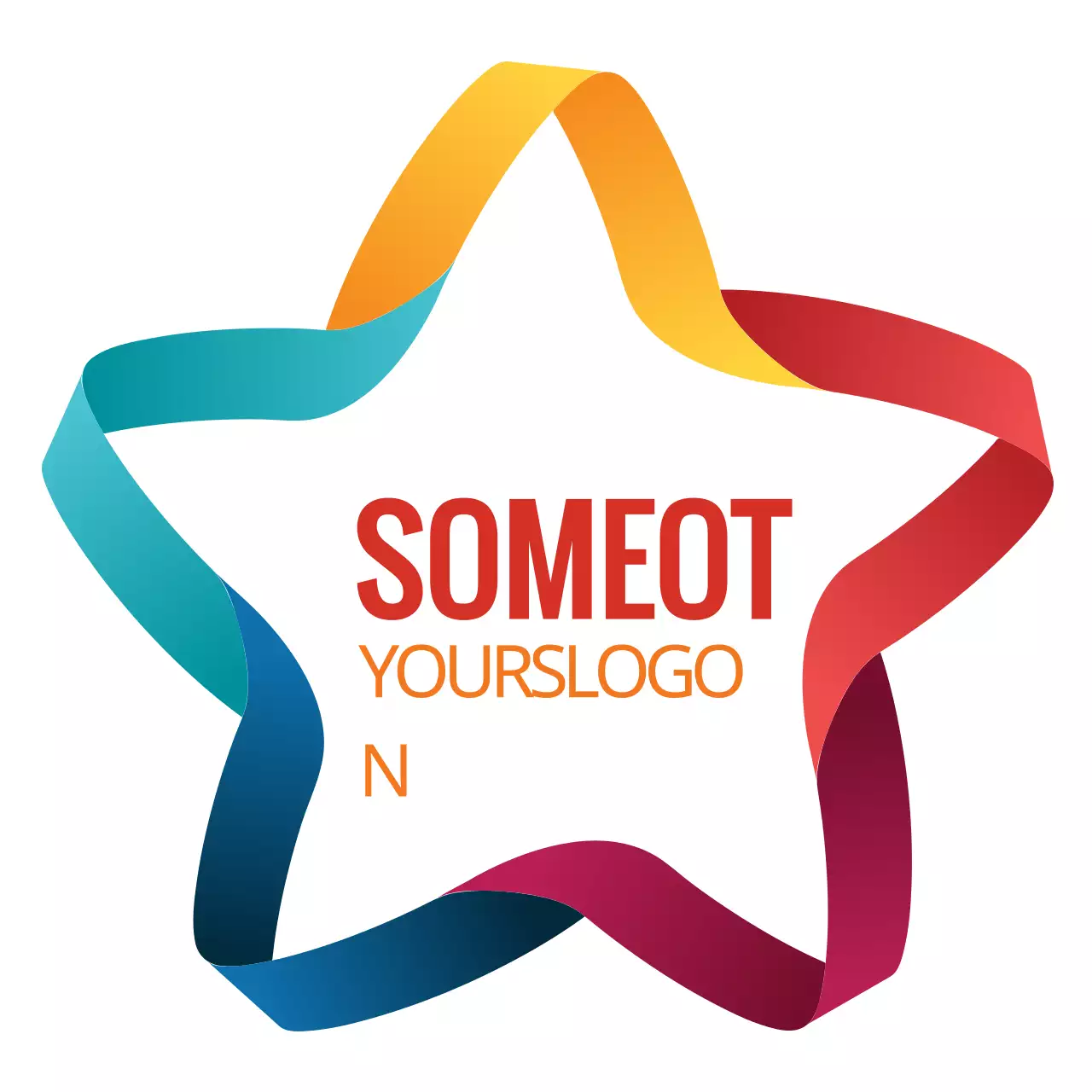 Rainbow Modern Design Logo